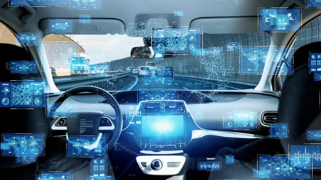未来の車の車内